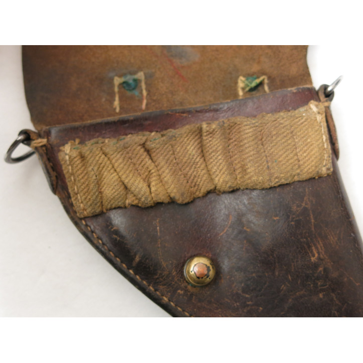 Etui cuir revolver Suisse 1882  daté 1915 ref et 788