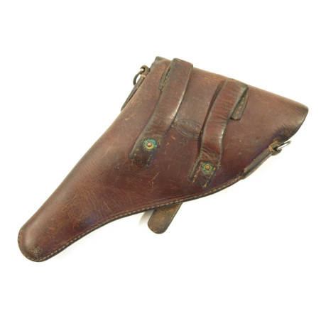 Etui cuir revolver Suisse 1882 daté 1910 ref et 711