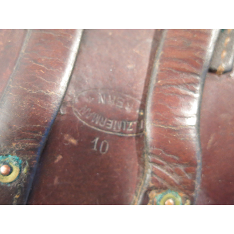 Etui cuir revolver Suisse 1882  daté 1910 ref et 711 