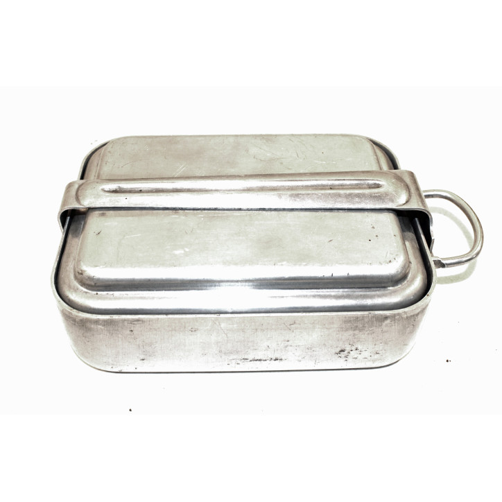 Set Gamelle 3 élément avec deux casseroles et une assiettes de l'armée française de 1985
