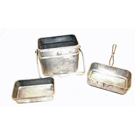 Set Gamelle armée française de 1942 en trois éléments