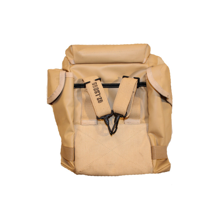 Sacoche de l'armée armée française en cuir couleur sable 