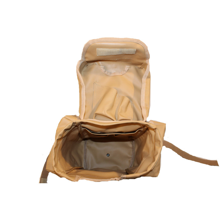 Sacoche de l'armée armée française en cuir couleur sable 