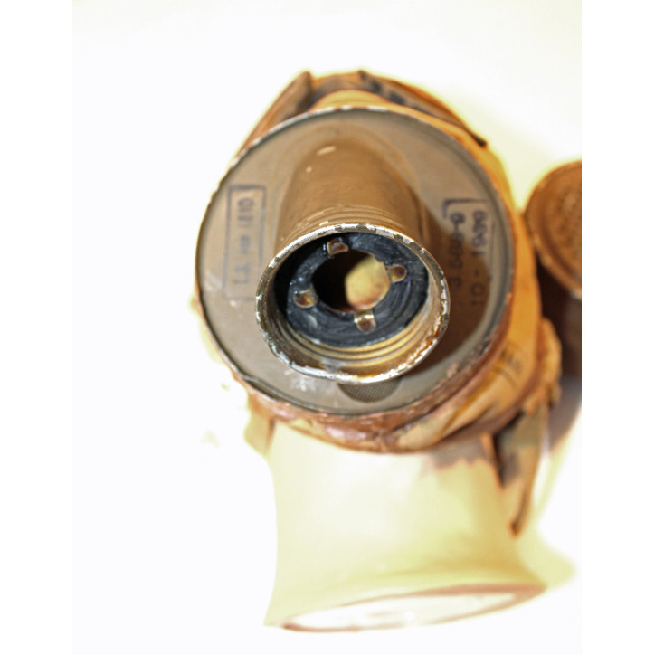 Masque à gaz WW2 daté 1939 complet avec sa sacoche de transport marquée