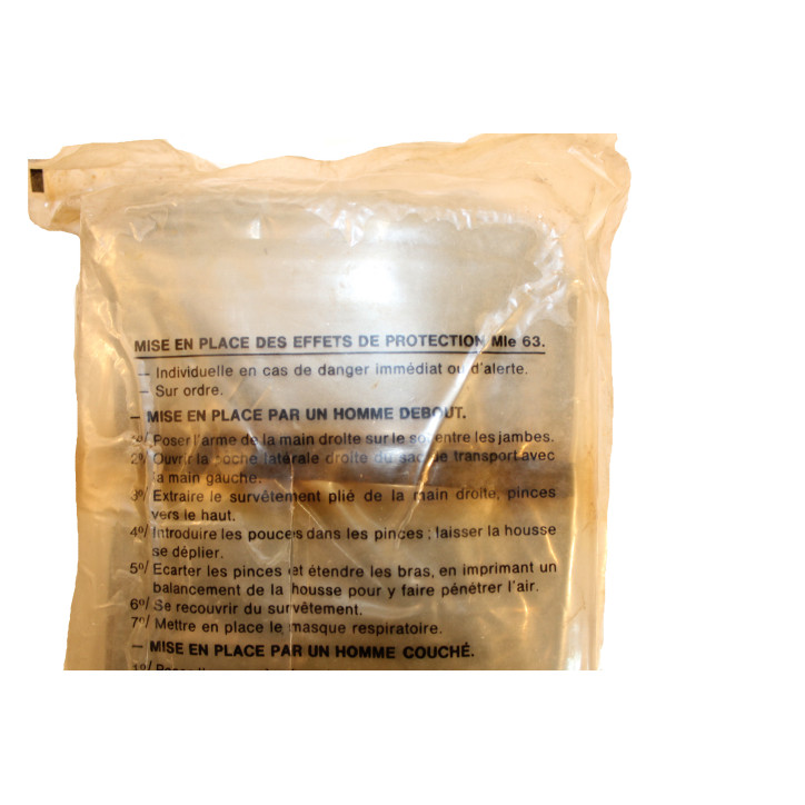 Accessoires de protection antitoxique Mle 63