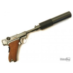 Silencer P08 Luger with adaptor