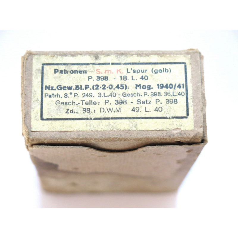 Boite vide 7.92 Mauser tracante jaune P398 40   ref c 52