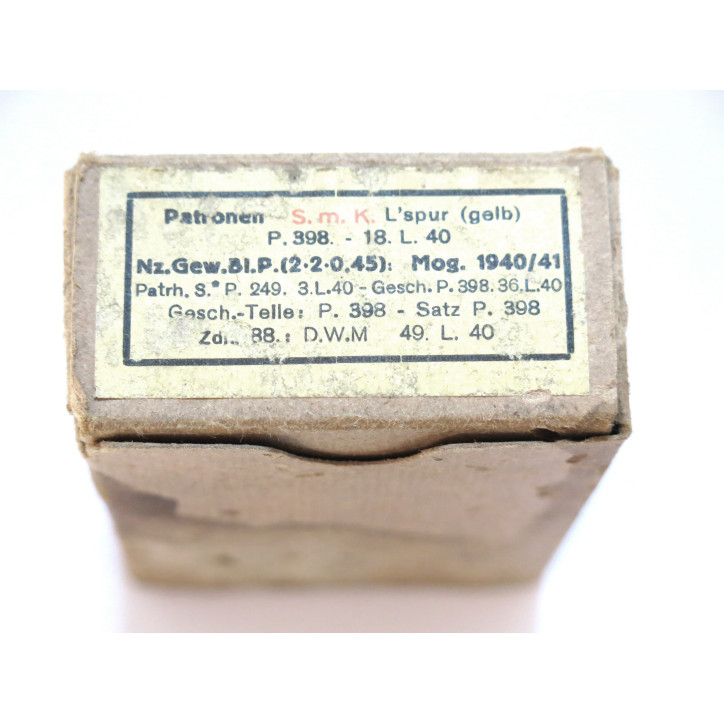 Boite vide 7.92 Mauser tracante jaune P398 40   ref c 52