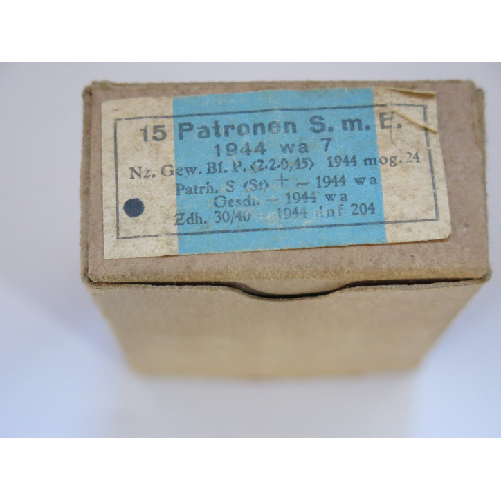 Boite vide Mauser 7.92 SmE semi perforante wa 7 1944 ref c 53