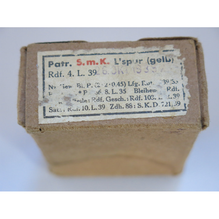 Boite vide Mauser 7.92 Smk L spur  jaune  Rdf 39   ref c54 