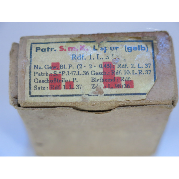 Boite vide Mauser 7.92 Smk L spur  jaune  Rdf 37    ref c54 