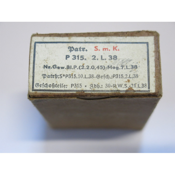 Boite vide Mauser 7.92 Smk P 315 2 L 38  ref c 55