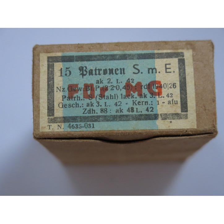 Boite vide Mauser 7.92 SmE semi perforante fur MG ak 2 L 42  ref c 58