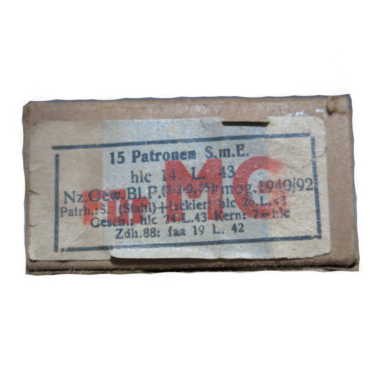 Boite vide Mauser 7.92 SmE semi perforante fur MG hlc 14 L 43  ref c 57