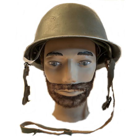 Casque mod 51 complet avec sous casque complet, couvre casque et tissu et casque lourd