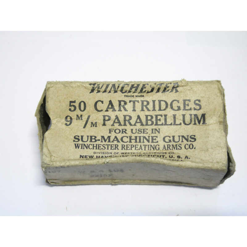 Boite vide 9 Para US Winchester  1944 Ref C59 26