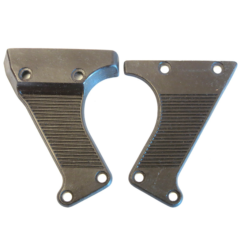 Paire de plaquettes MG 34 couleur marron