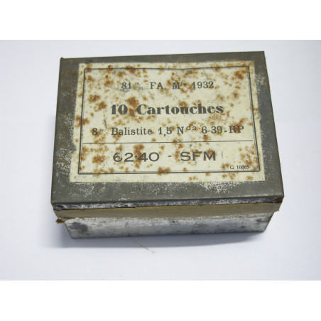 Boite vide relais de mortier Francais 1940