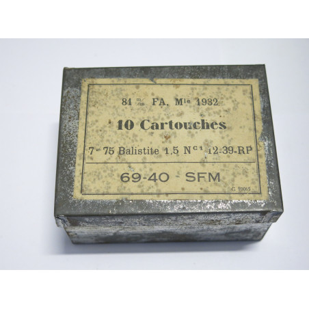 Boite vide relais de mortier Francais 1940