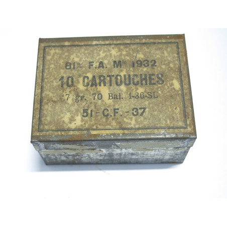 Boite vide relais de mortier 81 Francais 1940 ref c 61 n8