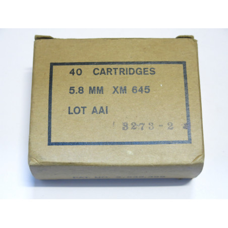 Boite vide cartouches 5.8 mm XM 645 ref C 60