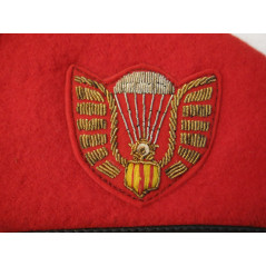 Beret Parachutiste  ARVN US Vietnam insigne canetille ref be110