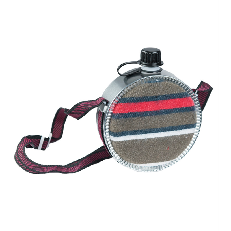 Gourde style western avec doublure Feutre de 75cl