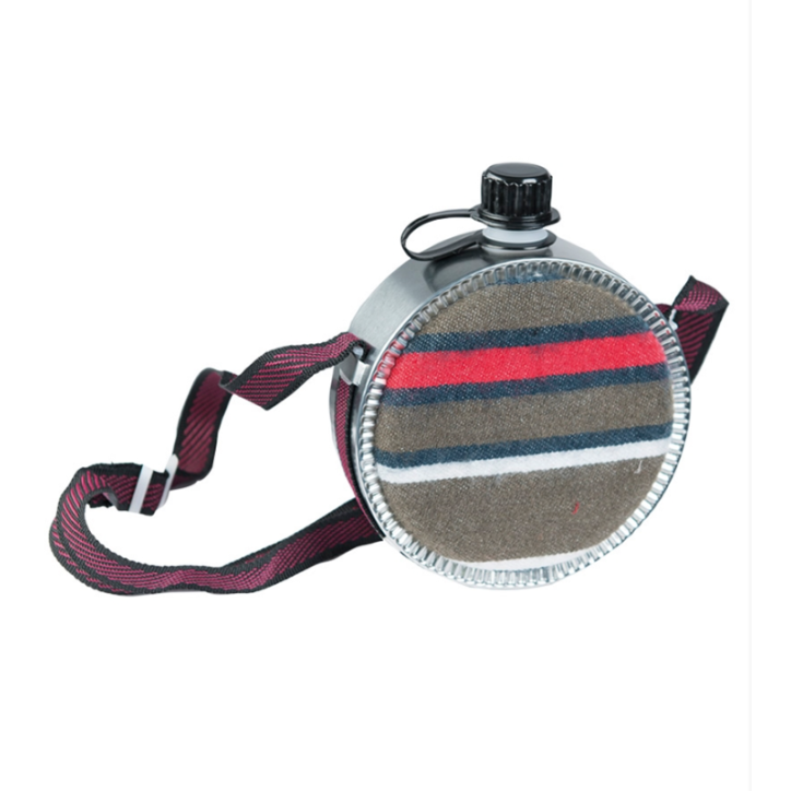 Gourde style western avec doublure Feutre de 75cl
