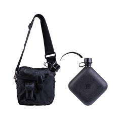 Gourde grande capacité avec sa housse et sangle de 1.9L
