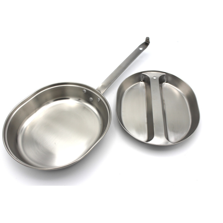 Set de gamelles en acier casserole et assiette style US
