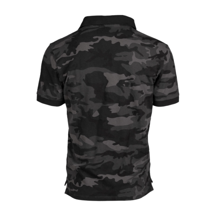 Polo en coton dark camo 