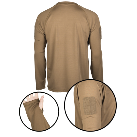 T-Shirt De sport manches longues Quick Dry respirant