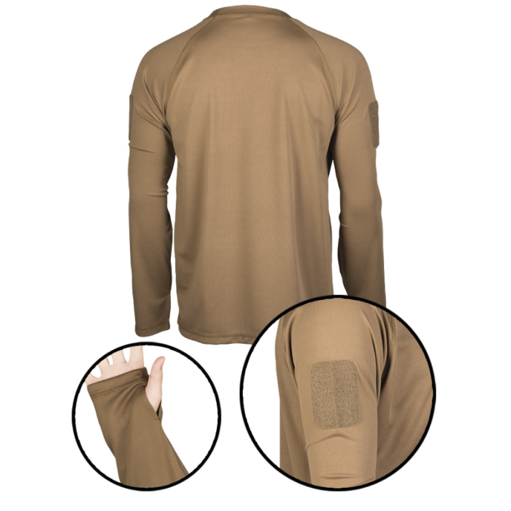 T-Shirt De sport manches longues Quick Dry respirant