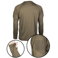 T-Shirt De sport manches longues Quick Dry respirant