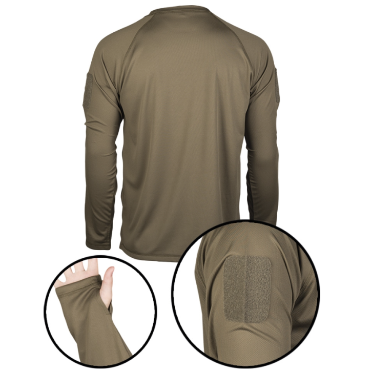 T-Shirt De sport manches longues Quick Dry respirant