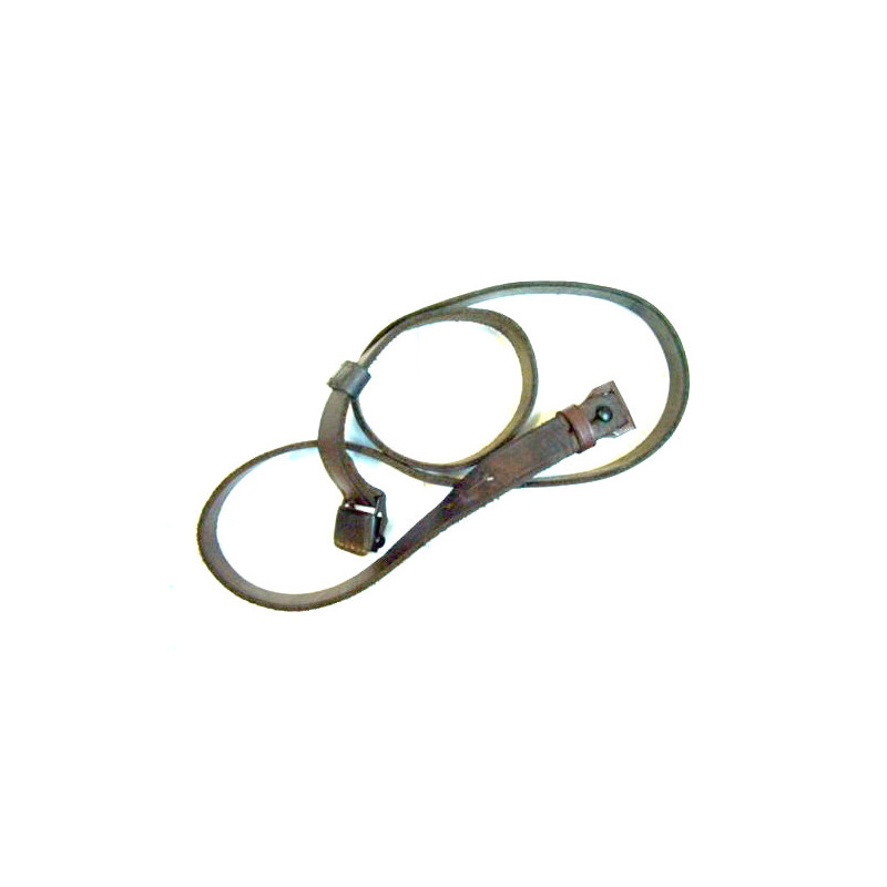 Bretelle cuir lisse fusil Mauser 98 39/45