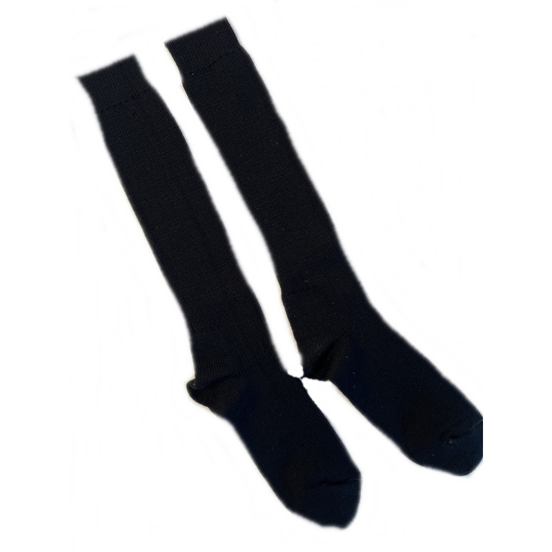 Paire de chaussettes en laine noire de l'armée française hiver et mi saison