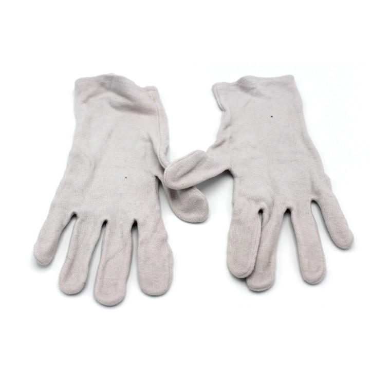 Gant en coton blanc de la marine française taille 8