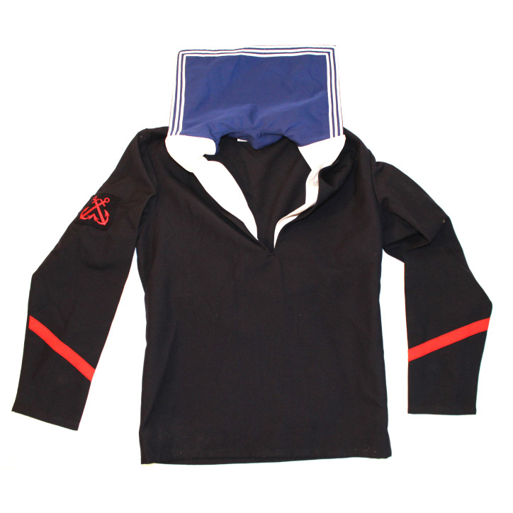 Vareuse de la marine française avec son col