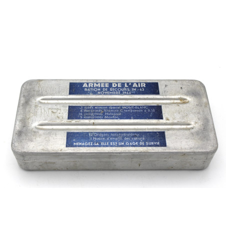 Boite vide de ration de l'armée de l'air de 1964