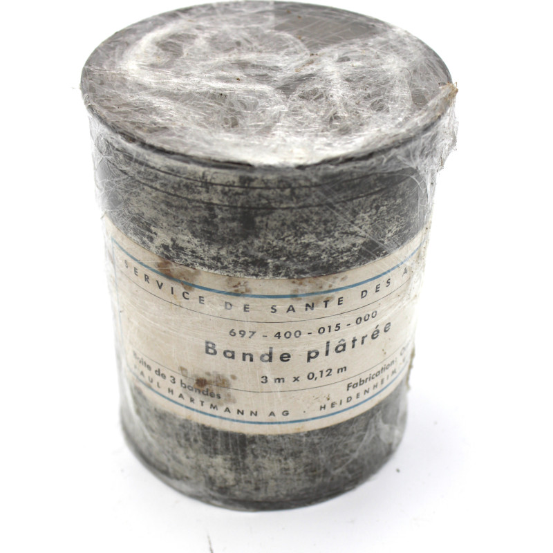 Boite de 3 bandes de plâtre du service de santé des armées françaises de 1955