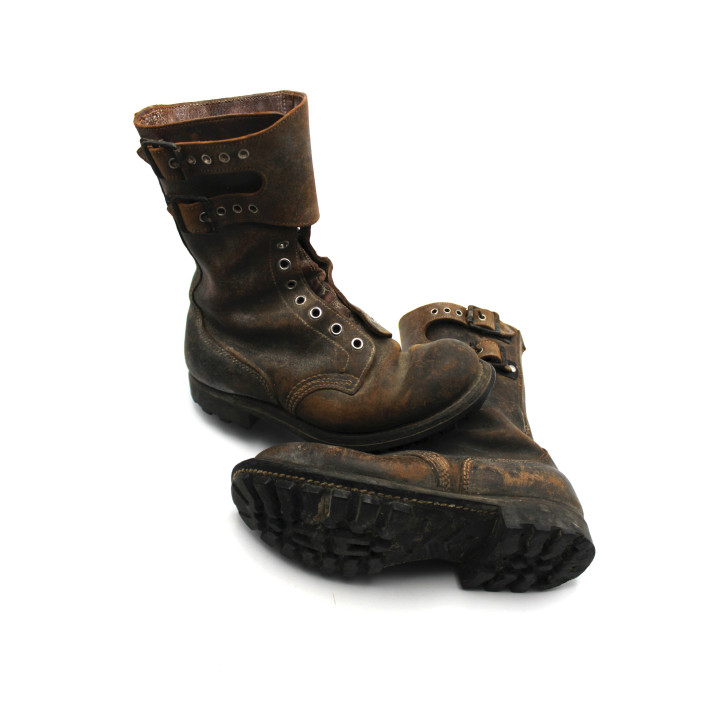 Rangers de l'armée française AJAX en cuir marron T40