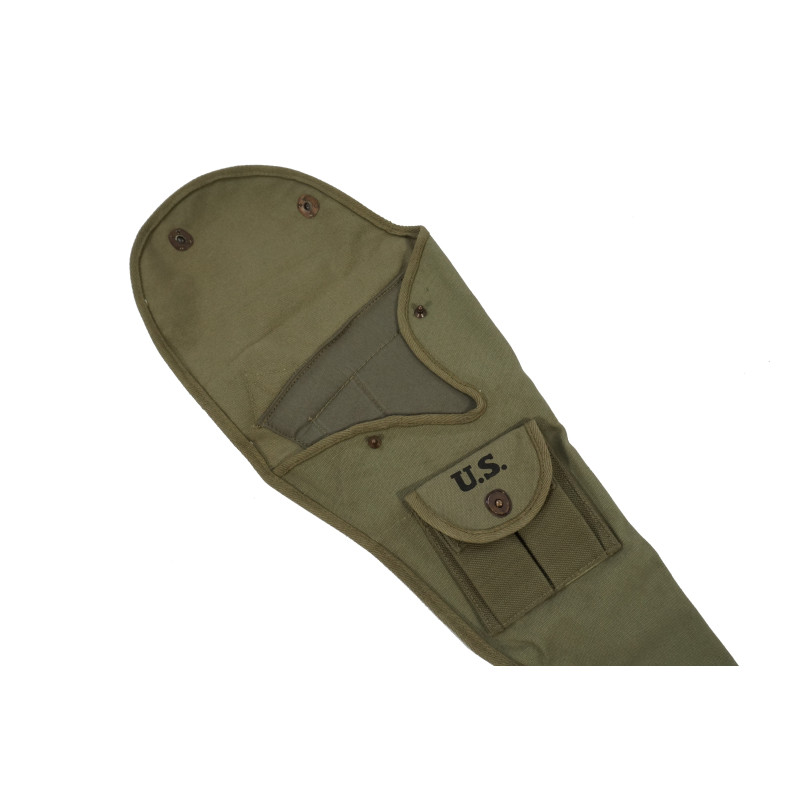 Housse toile avec porte chargeur carabine USM1 Para couleur verte