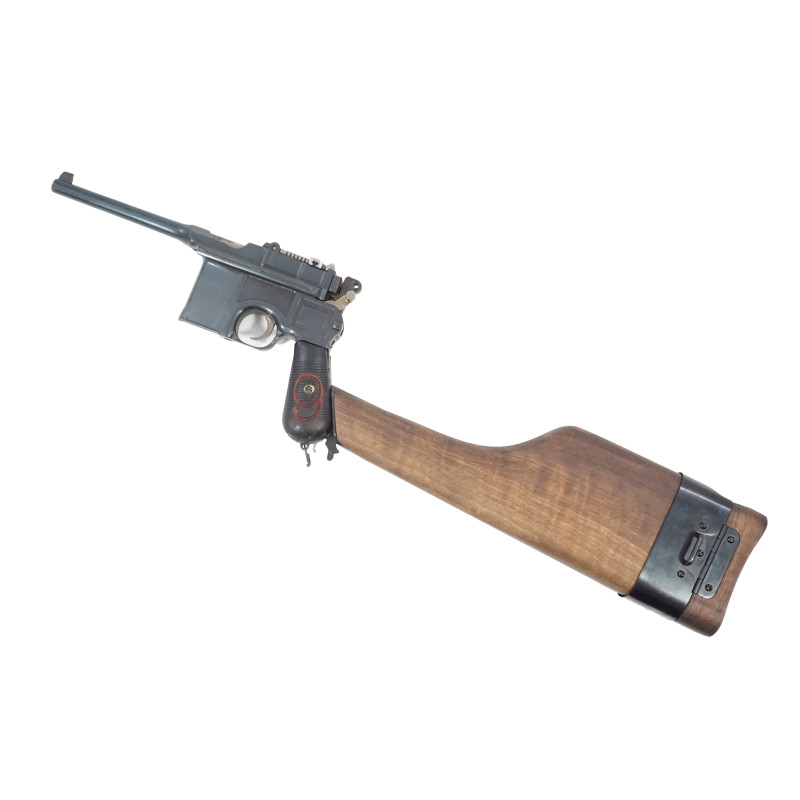 Étui crosse bois C96 1912-1916-1930 avec Cerclage