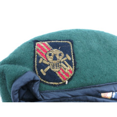 Beret speciales forces  ARVN US Vietnam insigne cannetille ref be158