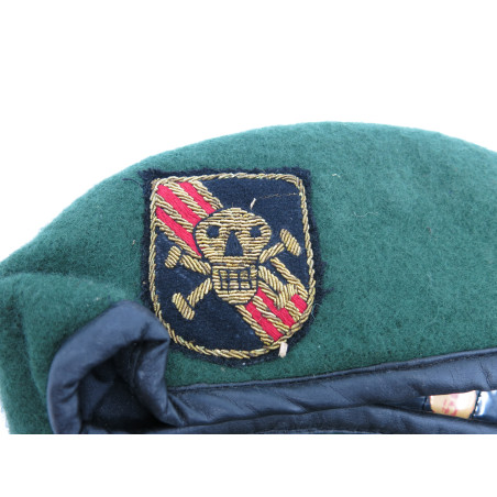 Beret speciales forces  ARVN US Vietnam insigne cannetille ref be158