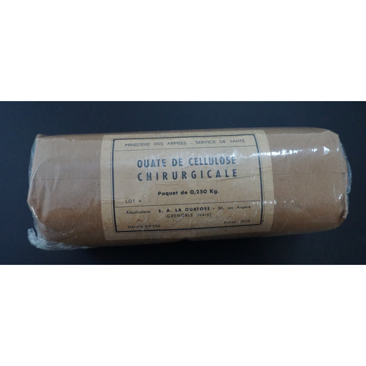 Paquet encore scellé de ouate de cellulose chirurgicale de 0.250g de 1959