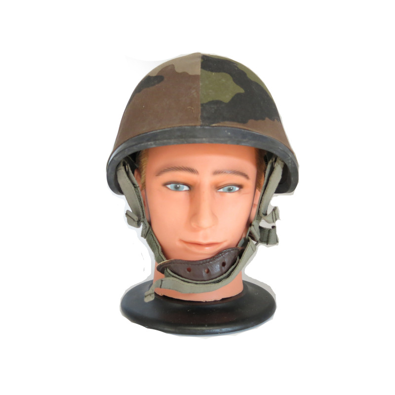 Casque français F1 1989 avec couvre casque camo ref 383 box 600