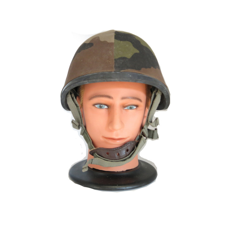 Casque français F1 - 1989 avec couvre casque camo ref 383 box 600