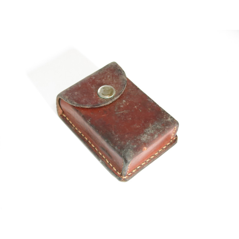 Porte boussole cuir modele artillerie Suisse box 205